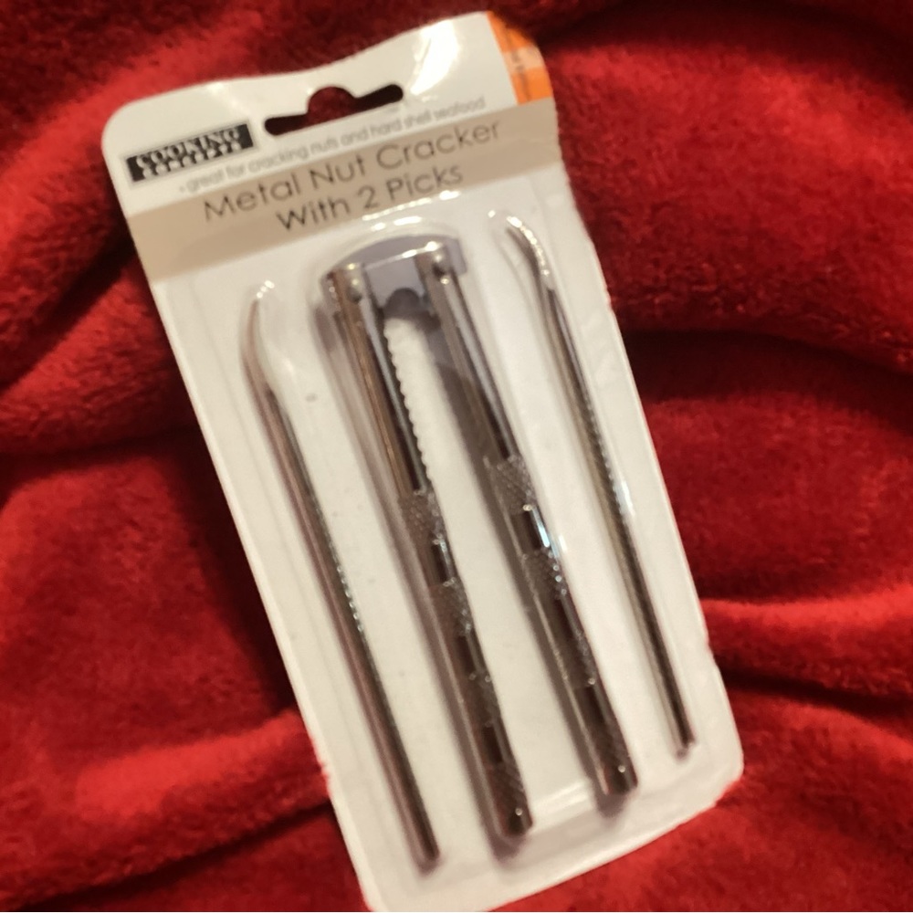 New Cooking Concepts metal nut cracker with 2 picks - and good for shell seafood